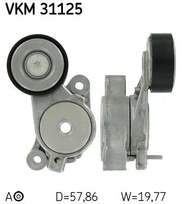 Spriegotājrullītis, Ķīļrievu siksna SKF VKM31125