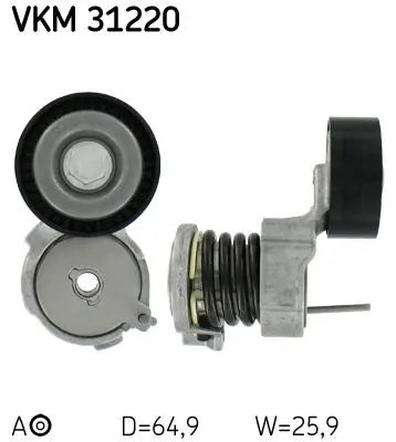 Spriegotājrullītis, Ķīļrievu siksna SKF VKM31220