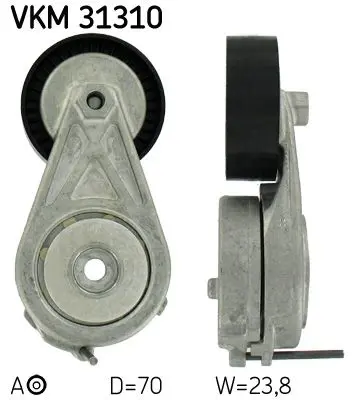 Spriegotājrullītis, Ķīļrievu siksna SKF VKM31310