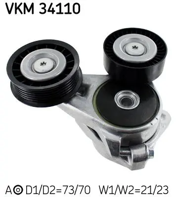 Spriegotājrullītis, Ķīļrievu siksna SKF VKM34110