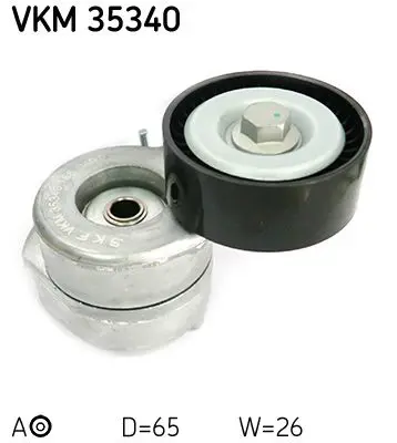 Spriegotājrullītis, Ķīļrievu siksna SKF VKM35340