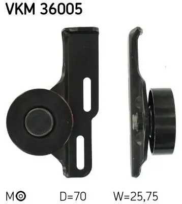 Spriegotājrullītis, Ķīļrievu siksna SKF VKM36005