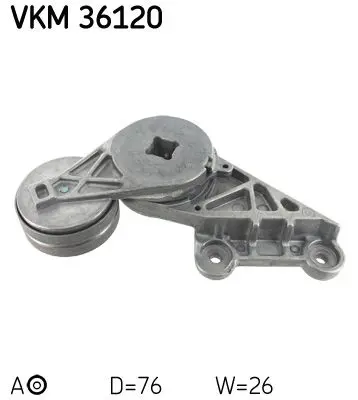 Spriegotājrullītis, Ķīļrievu siksna SKF VKM36120