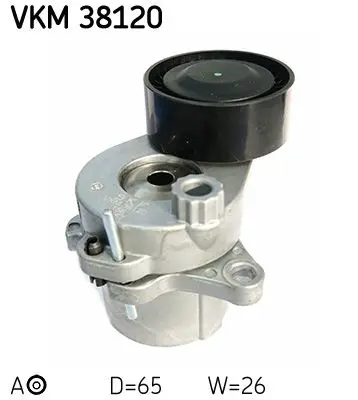 Spriegotājrullītis, Ķīļrievu siksna SKF VKM38120
