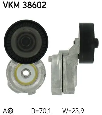 Spriegotājrullītis, Ķīļrievu siksna SKF VKM38602