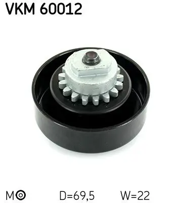 Spriegotājrullītis, Ķīļrievu siksna SKF VKM60012