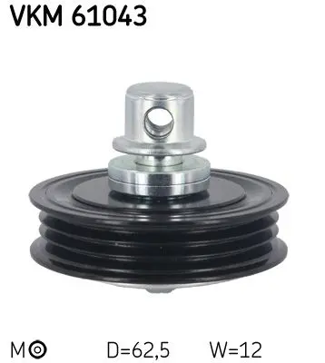 Spriegotājrullītis, Ķīļrievu siksna SKF VKM61043
