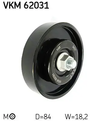 Spriegotājrullītis, Ķīļrievu siksna SKF VKM62031