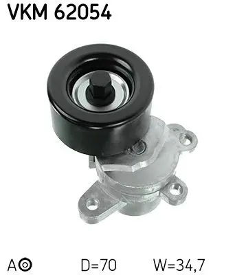 Spriegotājrullītis, Ķīļrievu siksna SKF VKM62054