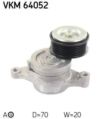 Spriegotājrullītis, Ķīļrievu siksna SKF VKM64052