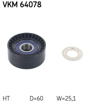 Spriegotājrullītis, Ķīļrievu siksna SKF VKM64078