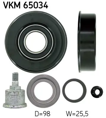 Parazīt-/Vadrullītis, Ķīļrievu siksna SKF VKM65034