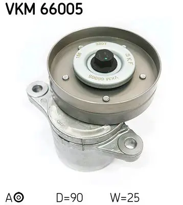 Spriegotājrullītis, Ķīļrievu siksna SKF VKM66005