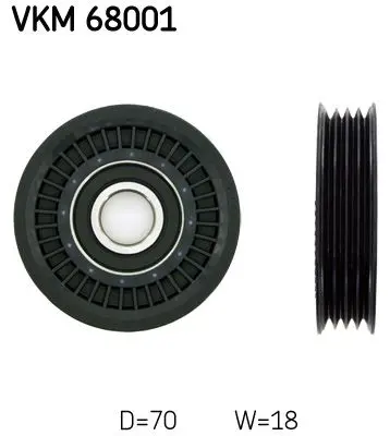 Parazīt-/Vadrullītis, Ķīļrievu siksna SKF VKM68001