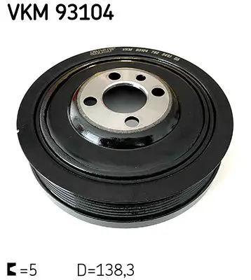 Piedziņas skriemelis, Kloķvārpsta SKF VKM93104