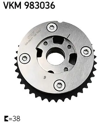 Sadales vārpstas regulēšanas mehānisms SKF VKM983036