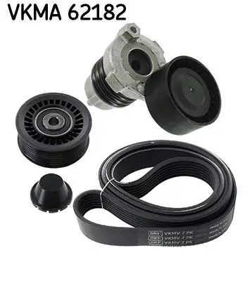 Ķīļrievu siksnu komplekts SKF VKMA62182