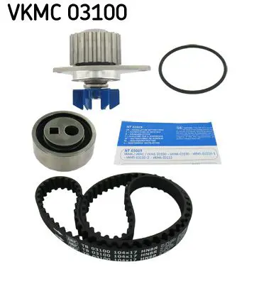 Ūdenssūknis + Zobsiksnas komplekts SKF VKMC03100