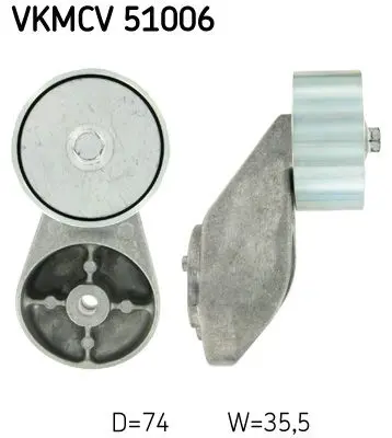 Parazīt-/Vadrullītis, Ķīļrievu siksna SKF VKMCV51006