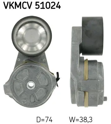 Spriegotājrullītis, Ķīļrievu siksna SKF VKMCV51024