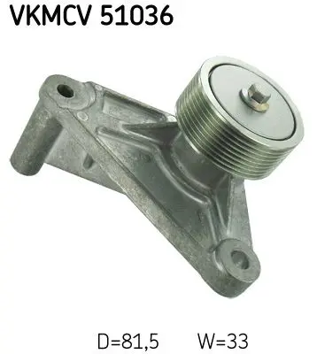 Parazīt-/Vadrullītis, Ķīļrievu siksna SKF VKMCV51036