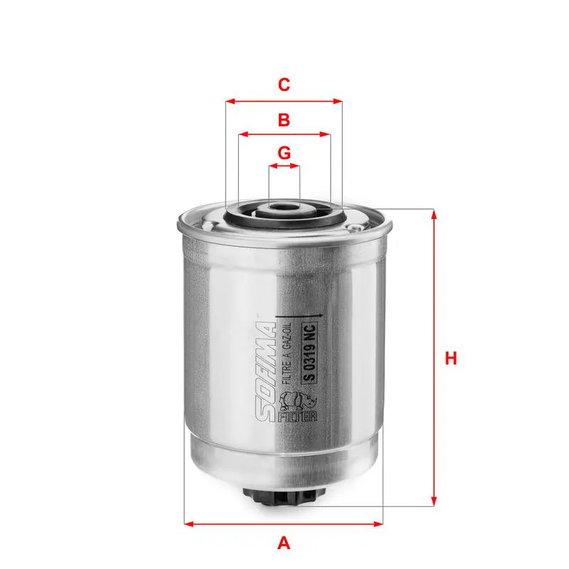 Degvielas filtrs SOFIMA S0319NC