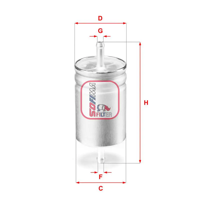 Degvielas filtrs SOFIMA S1611B