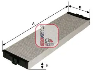 Filtrs, Salona telpas gaiss SOFIMA S4157CA