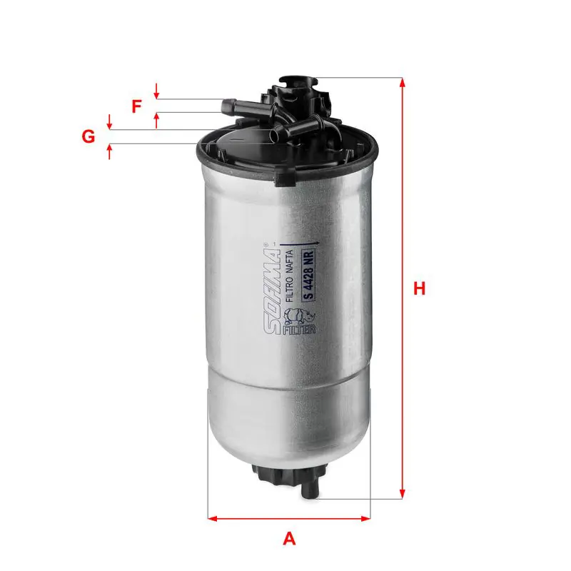 Degvielas filtrs SOFIMA S4428NR