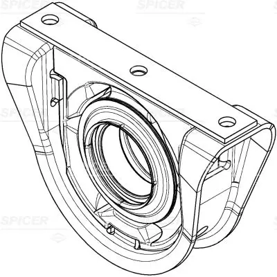 Bearing, propshaft centre bearing SPICER 6613700100360