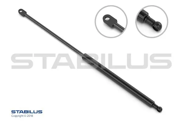 Gāzes atspere, Aizmugurējais stikls STABILUS 7101FU