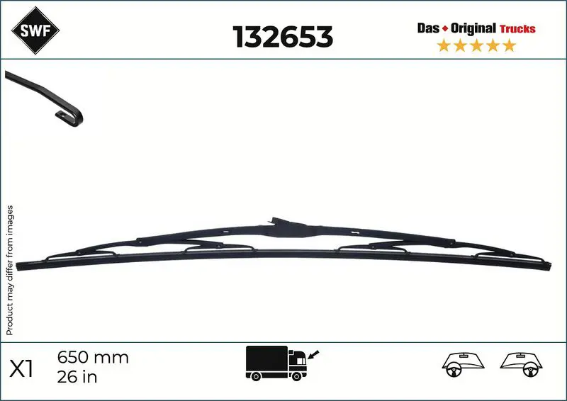 Stikla tīrītāja slotiņa SWF 132653