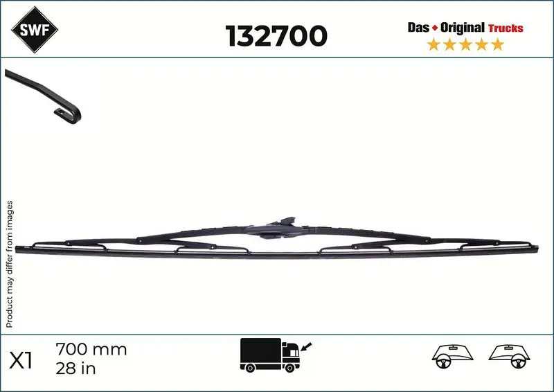Stikla tīrītāja slotiņa SWF 132700