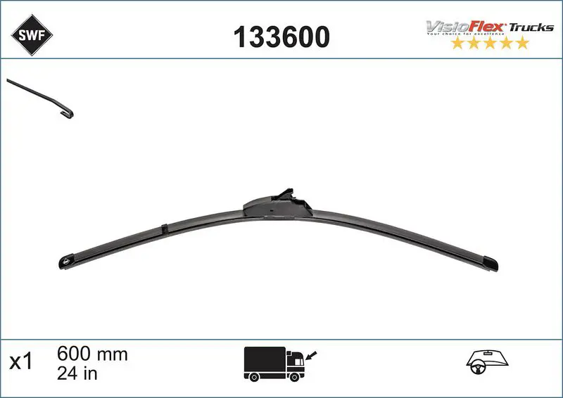Stikla tīrītāja slotiņa SWF 133600