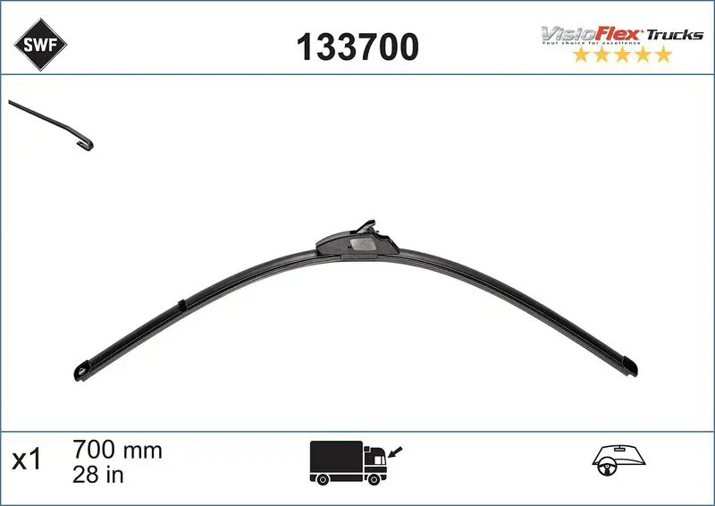Stikla tīrītāja slotiņa SWF 133700