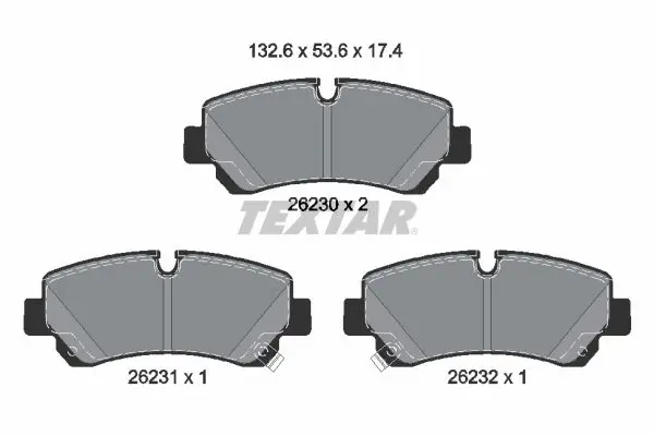 Brake Pad Set, disc brake TEXTAR