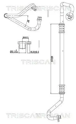 High-/Low Pressure Line, air conditioning TRISCAN