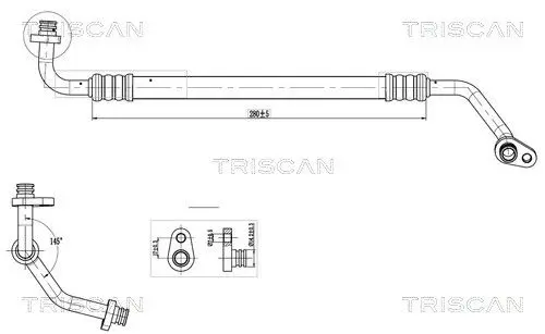 High-/Low Pressure Line, air conditioning TRISCAN