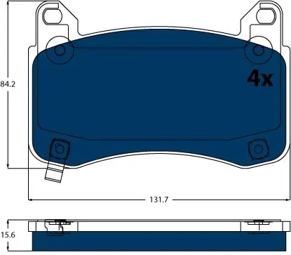 Brake Pad Set, disc brake TRW