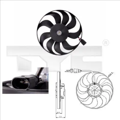 Ventilators, Motora dzesēšanas sistēma TYC 8020001