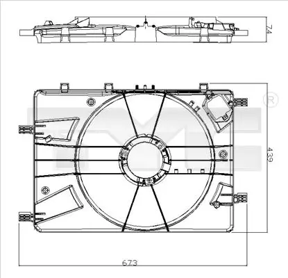 Kronšteins, Radiatora ventilators TYC 82500161