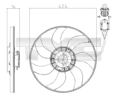 Ventilators, Motora dzesēšanas sistēma TYC 8250020