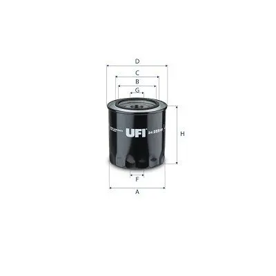 Degvielas filtrs UFI 2425900