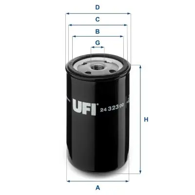 Degvielas filtrs UFI 2432300