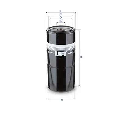 Degvielas filtrs UFI 2433200