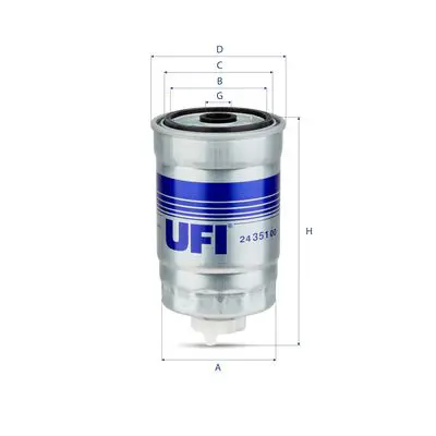 Degvielas filtrs UFI 2435100