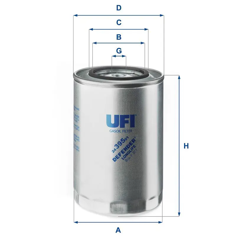Degvielas filtrs UFI 2439501