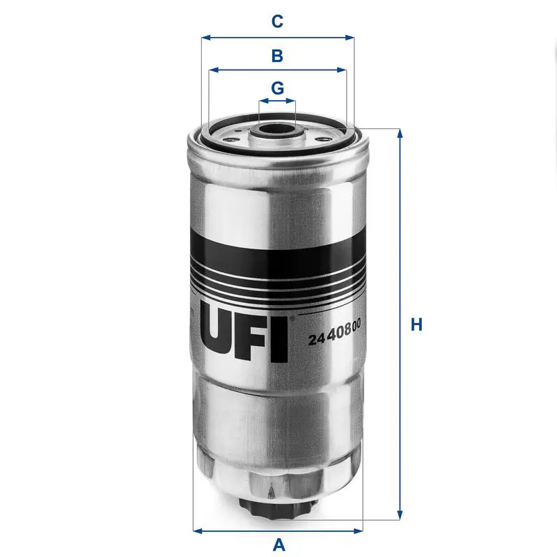 Degvielas filtrs UFI 2440800