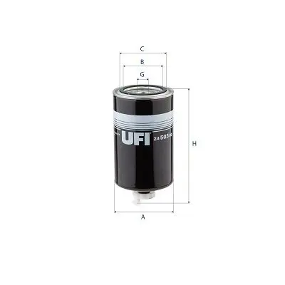 Degvielas filtrs UFI 2450300