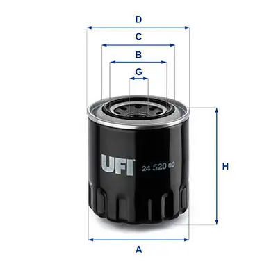 Degvielas filtrs UFI 2452000